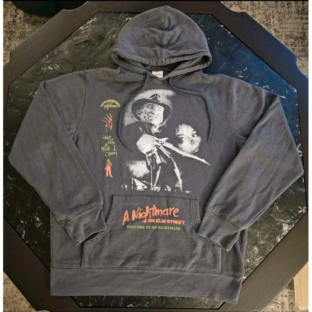 A Nightmare on Elm Street Freddy Krueger Hoodie Mens M MAD Engine Halloween